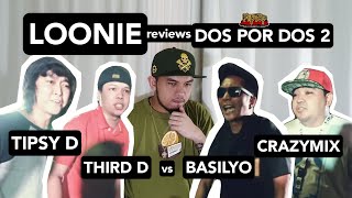 LOONIE  BREAK IT DOWN Rap Battle Review E114  DPD 2 TIPSY D amp THIRD D vs CRAZYMIX amp BASILYO [upl. by Hoffmann]