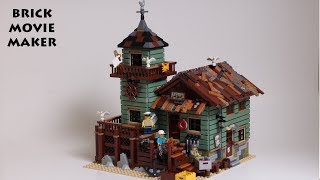 Lego Ideas 21310 Old fishing store  Alter Angelladen speed build stop motion [upl. by Drawe]