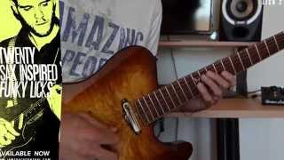 Luca Mantovanellis 20 Sax Inspired Funky Licks  JTCGuitarcom [upl. by Gnov144]