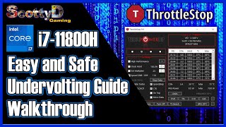 i7 11800H Undervolt Safe Quick Tutorial Plus Throttlestop Run on Start Guide Task Scheduler [upl. by Ettennad]