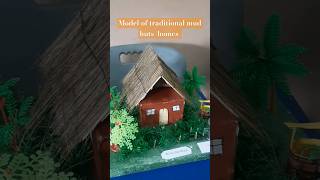 Part 2  Models of Traditional Mud HomeHuts in Karnataka kidsactivityidea schoolproject modelhut [upl. by Veleda426]