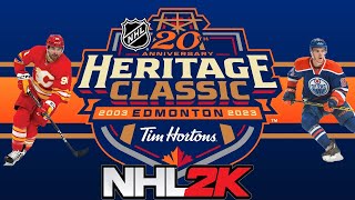 NHL 2k10  Heritage Classic  Calgary Flames vs Edmonton Oilers  RPCS3  Outdoor Game [upl. by Akirrehs]