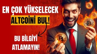 Altcoinler İçin Bunu Öğrendiğinizde Herkesin Bir Adım Önüne Geçeceksiniz [upl. by Jeramey809]