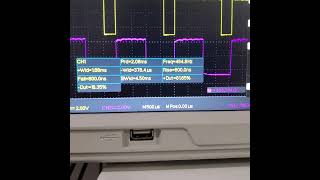 duty ratio measurement for siglent oscilloscope SDS 1052DL [upl. by Trisa346]