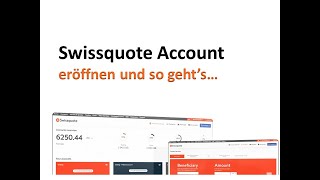 Swissquote bank account erstellen in 45 Sekunden und Demo Konto Swissquote Review [upl. by Schreck]