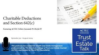 Charitable Deductions and Section 642c [upl. by Carlie]