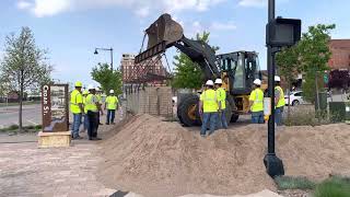 May 11 2023  HESCO barrier removal [upl. by Eenej]