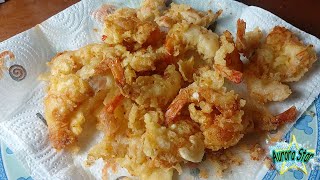 Ricetta Gamberoni in tempura fritti [upl. by Darce]