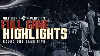 Denver Nuggets vs Los Angeles Lakers Full Game Five Highlights 🎥 [upl. by Crowley]