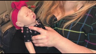 Silicone Reborn Baby Laurens AfterOuting Routine  Vollence 18quot FullBody Silicone Baby Doll [upl. by Atived]