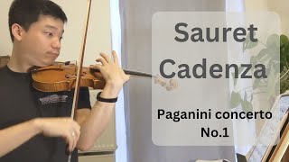 Practice Sauret cadenza 😅😱😵‍💫😰🤯 Paganini concerto nr1 [upl. by Solita931]