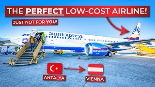 BRUTALLY HONEST  Economy Class aboard SunExpress new Boeing 737MAX from Antalya to Vienna [upl. by Rustie]