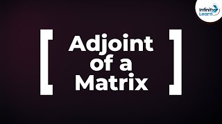 Matrices  Adjoint of a Matrix  Dont Memorise [upl. by Welton298]