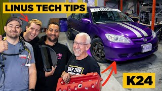 We Engine Swapped the LTT Honda Civic Feat LinusTechTips [upl. by Yelyk308]