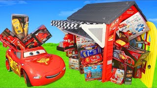 Cars 3 Garage Playhouse for Kids [upl. by Mchugh]