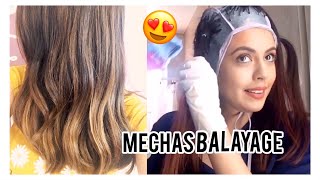 MECHAS BALAYAGE en casa con gorro MUY FÁCIL❤️  PASÓ A PASO  DIY cap highlights [upl. by Vtehsta925]