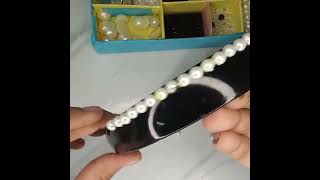 Hair band DIYhair band decoration with beats2024newcrafter ramsha2200 [upl. by Llenol]