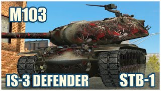 M103 IS3 Defender amp STB1 • RASEINIAI HEROES WoT Blitz [upl. by Amieva277]