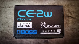 BOSS CE2W Unboxing  Chorus quotWaza Craftquot special edition guitar pedal [upl. by Gniliem]