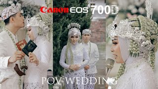 cara setting kamera canon 700d  pov wedding [upl. by Issy194]