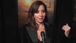 Aubrey Plaza at MEGALOPOLIS New York premiere  ScreenSlam [upl. by Anuahsed348]