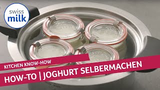 Wie kann ich Joghurt selber machen  HowtoVideo  Swissmilk 2020 [upl. by Pattin]