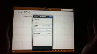 Apple iPad Review Teil 7 Kalender Kontakte Notizen [upl. by Batista]