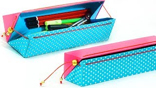 DIY Pencil Case  How to make Pencil Case from Waste Cardboard  Back to School  Best Out of Waste [upl. by Fitzhugh]