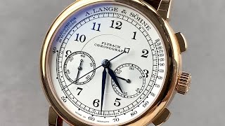 A Lange amp Sohne 1815 Chronograph 414032 A Lange amp Sohne Watch Review [upl. by Yeslek]