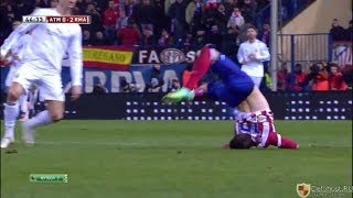 Cristiano Ronaldo Horrific Foul vs Atletico Madrid Copa Del Rey [upl. by Ariane]