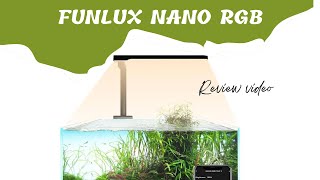 Review đèn Funlux Nano RGB  đèn thủy sinh mini siêu ngon giá rẻ [upl. by Brandie]