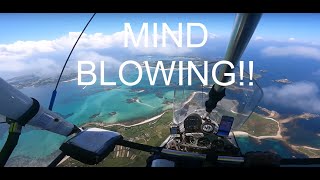 I FLEW TO THE ISLES OF SCILLY IN A FLEXWING MICROLIGHT [upl. by Ardme462]