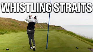 Scratch Golfer Plays The 2021 Ryder Cup Course With a Caddy  Whistling Straits [upl. by Dreeda]