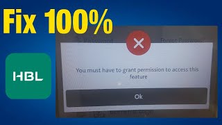 You must have to grant permission to access this feature HBL Mobile App [upl. by Ripley]