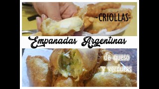 COMO HACER EMPANADAS CASERAS😍DE QUESO Y VERDURAS COMO HACER REPULGUE😍 [upl. by Pillsbury510]