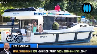 vedette fluviale  Gagner de largent avec la GestionLocation LE BOAT [upl. by Minnie]