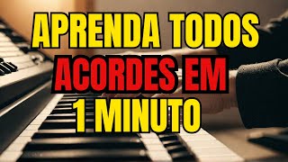 Aprenda TODOS os ACORDES no TECLADO em 1 MINUTO [upl. by Giacomo68]