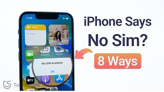 How to Fix no Sim Available on iPhone [upl. by Zilber]