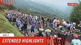 Extended Highlights  Stage 15  La Vuelta 2024 [upl. by Gridley169]