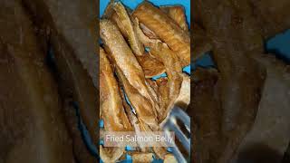 Fried Salmon Belly reels food shorts salmon ulam fish omega3 heart health [upl. by Sydney]