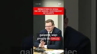 quotPan jest roztrzęsiony bardziej niż galaretaquot Zembaczyński szarżował na komisji [upl. by Essie667]