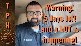 Warning 5 days left and a LOT is happening [upl. by Karin]