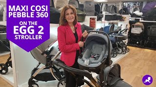 How to put your Maxi Cosi Pebble 360 on your Egg pram  Baby Lady [upl. by Atnauq]