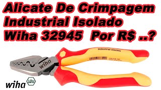 Alicate De Crimpagem Industrial Isolado Wiha 32945  ideal para terminais ilhós ferramentas wiha [upl. by Tad639]