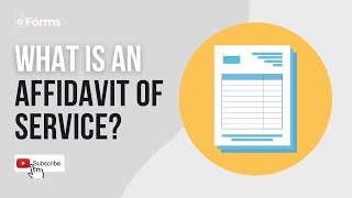 What is an Affidavit of Service [upl. by Llorrad]