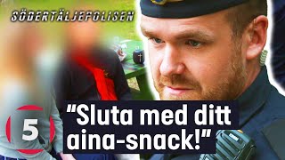 Throwback Polisen tar fast fulla 14åringar med kaxiga attityder  Södertäljepolisen  Kanal 5 [upl. by Avonasac]