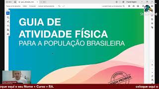 Recomendação de Atividade Física para a População  Guia do Ministério da Saúde [upl. by Zeph]