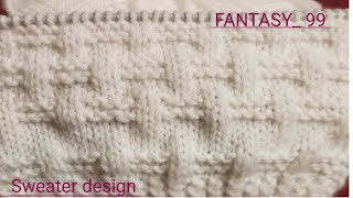 One Colours Sweater Design 🤍l Woolen Baby Sweater Design With One Colours ll FANTASY 99 [upl. by Aidyl]