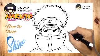 How to draw Shino Aburame step by step │Naruto [upl. by Seema]