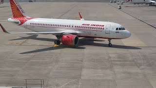 AIR INDIA A320 NEO TAXING TO GATES DELHI INTERNATIONAL AIRPORT [upl. by Ittak67]